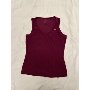 Nike Shirt Womens Small (4-6) Sleeveless Tank Top Athletic Fit Workout Stretch